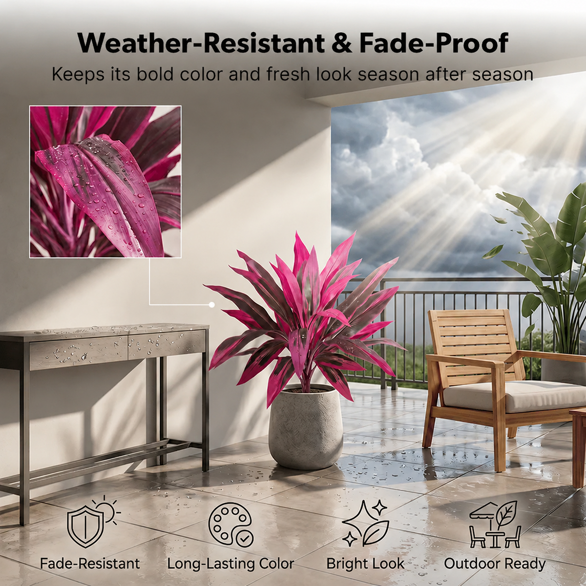 🎁  Last Day 50% OFF - Artificial Boston Fern & Dragon's Blood Tree Plants