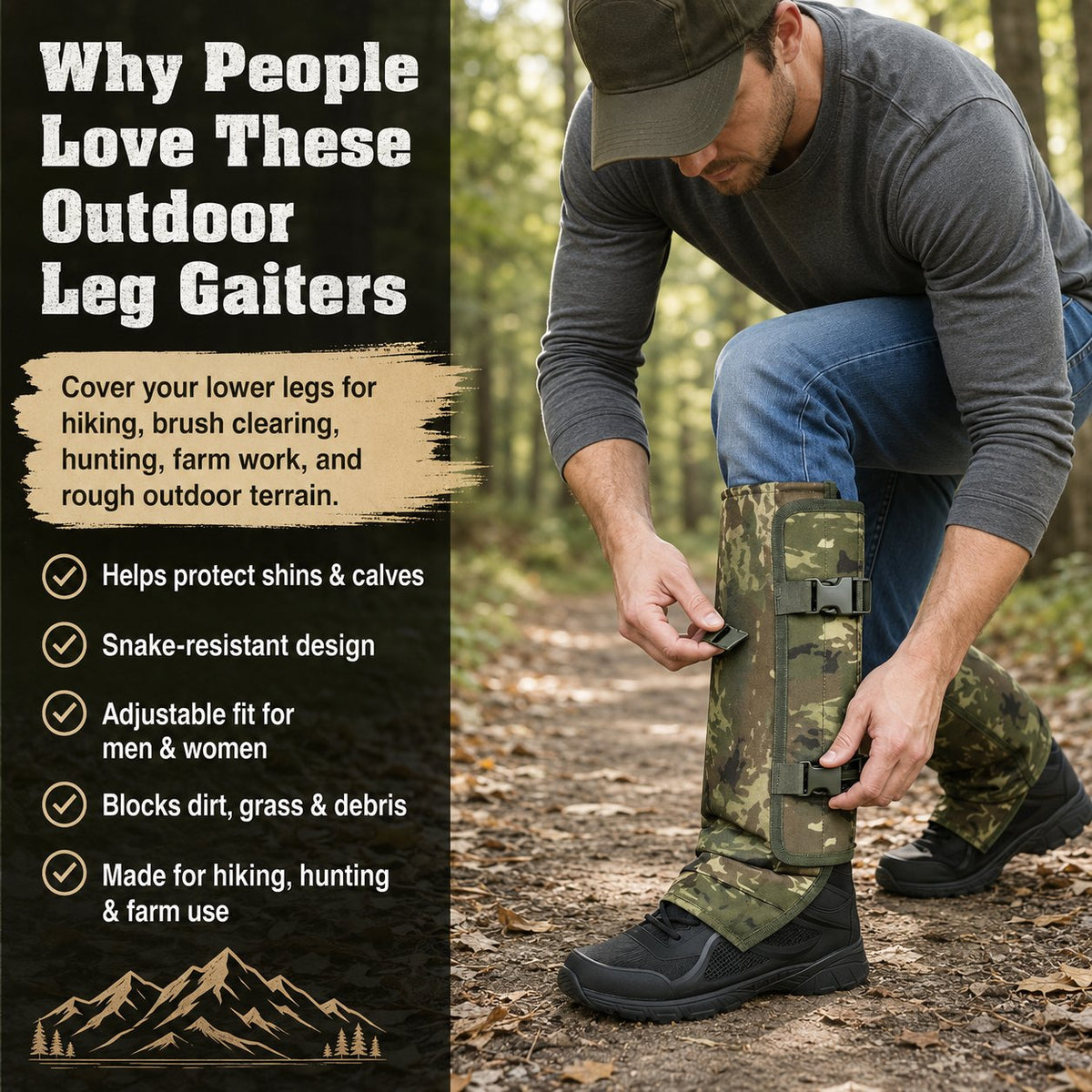 🔥Snake-Resistant Outdoor Leg Gaiters🐍