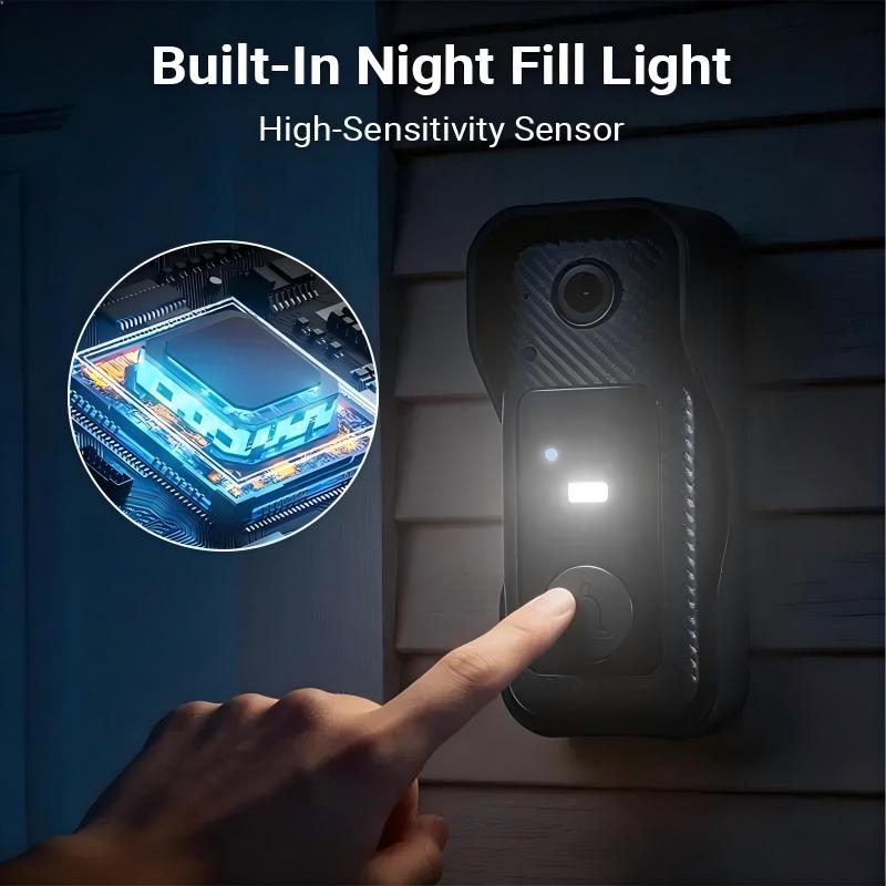 Wireless Video Doorbell With Screen
