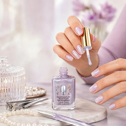 📢📢50% OFF !! ⏰Lilac Glossy Mirror Nail Strengthener✨