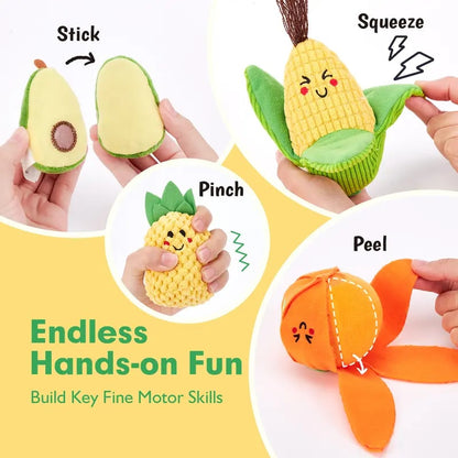 🥕 ✨ 16Pcs My First Fruit Vegetable Color Sorting Play Food
