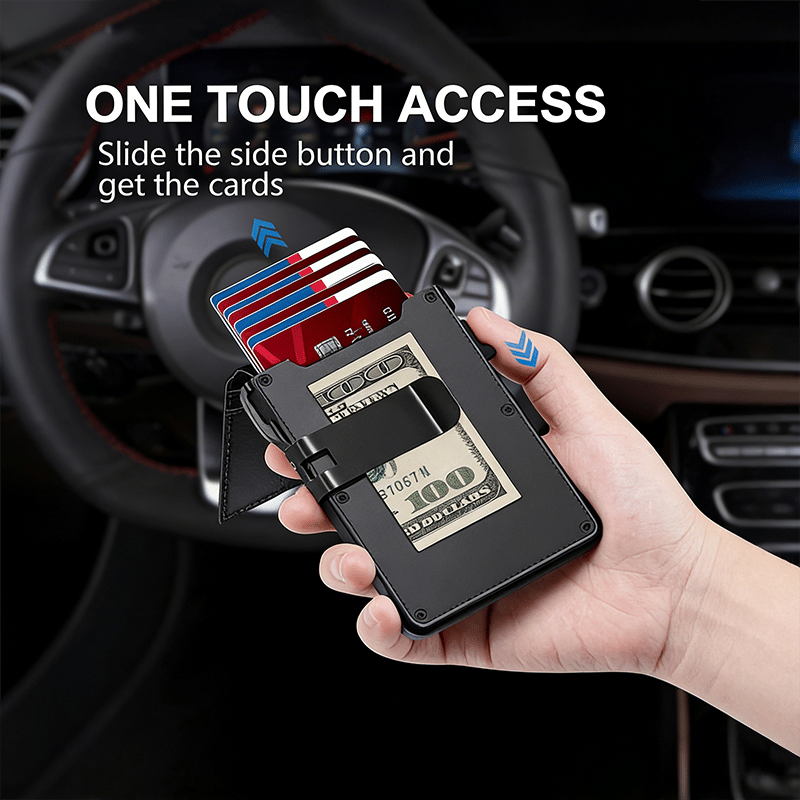 The Ultimate Smart Pop-Up Wallet: Slim, Secure, & RFID Protected