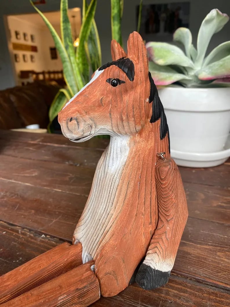 🔥Last 4 hours Sale: Save $30 -Hand-Carved Wooden Sitting Animal