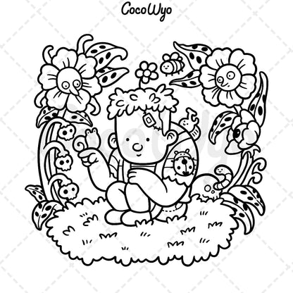 Spooky Cute Coloring Book