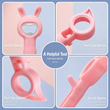 4-in-1 rabbit-shaped bottle opener