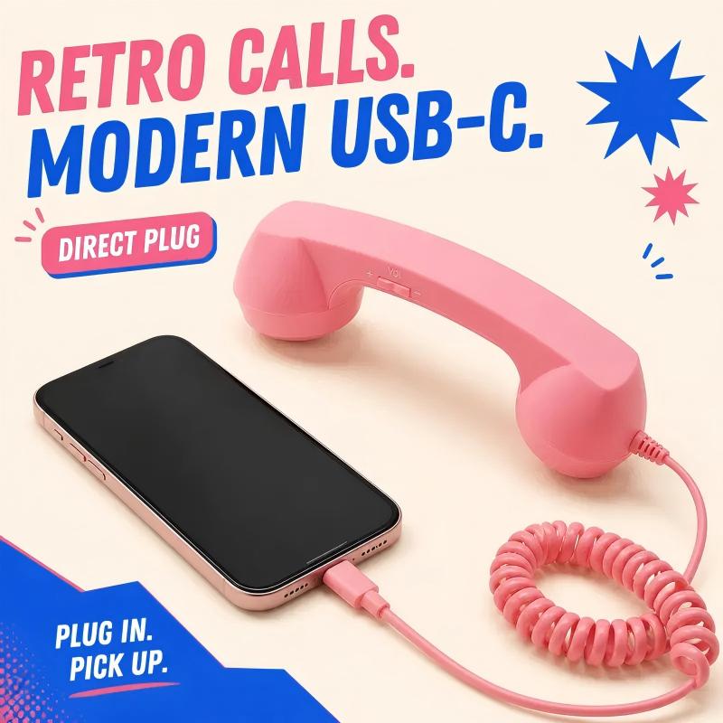 Retro Phone Handset for Smartphone