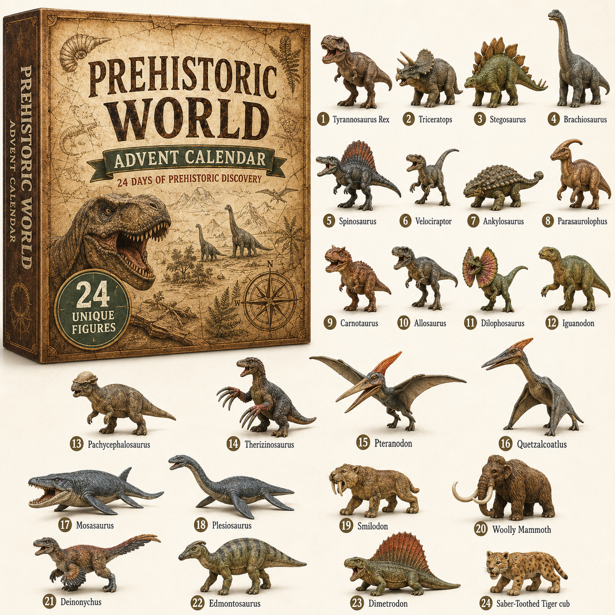 Prehistoric World Advent Calendar – 24 Days of Discovery
