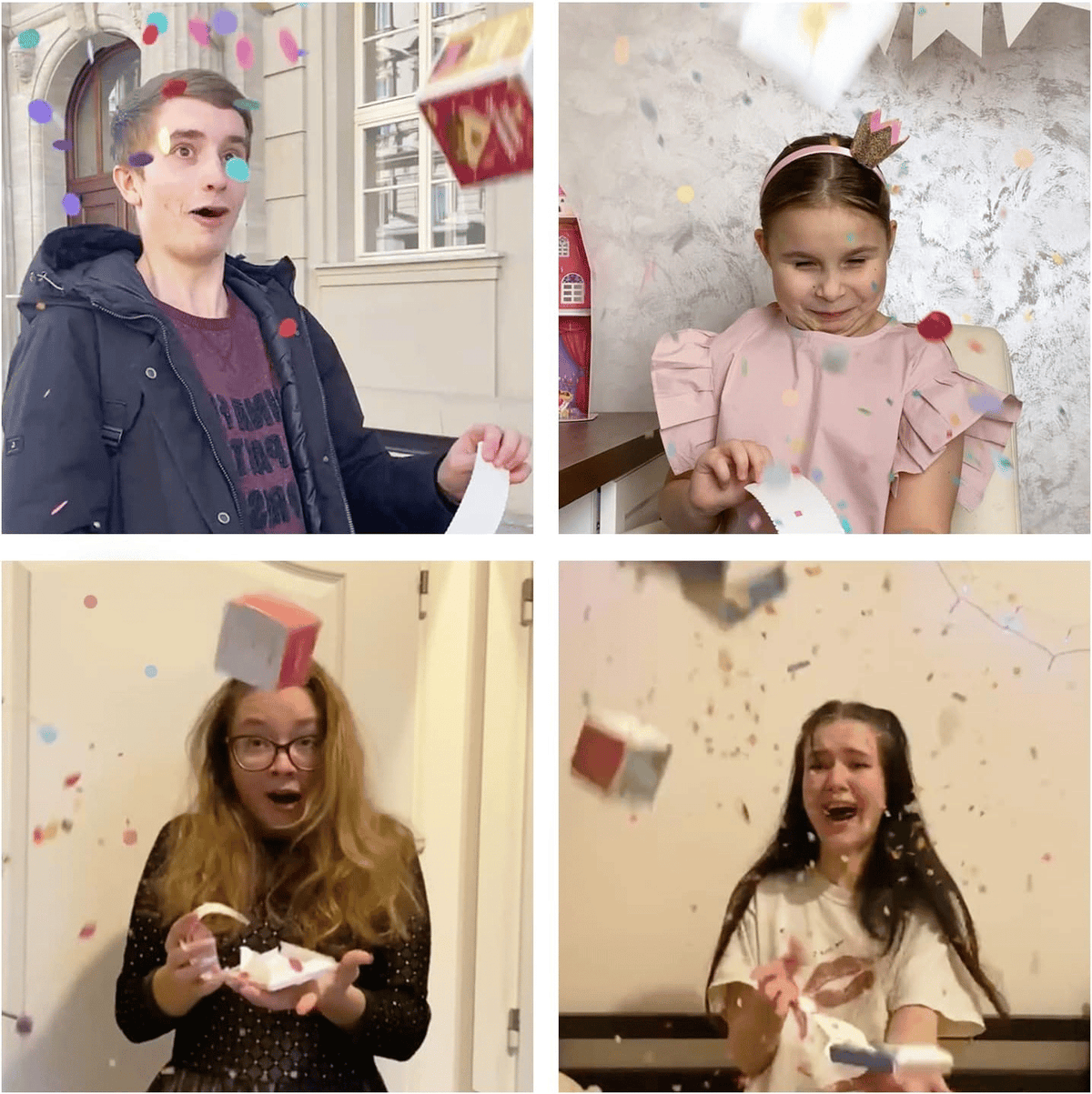 ✨✨ Christmas Exploding Confetti Surprise Card – Pop-Up Joy in Every Envelope 🎄✨