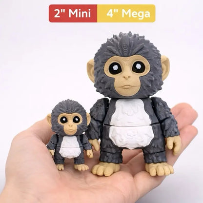🐒🧸Punch Monkey & His Tiny Plush Buddy Keychain💕🎁Emotional Gift for Animal Lovers, Family, Friends, Loved Ones