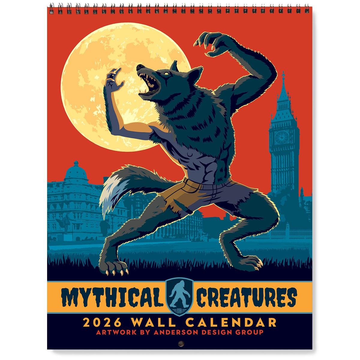 📅2026 Wall Calendar: Mythical Creatures from Around the World