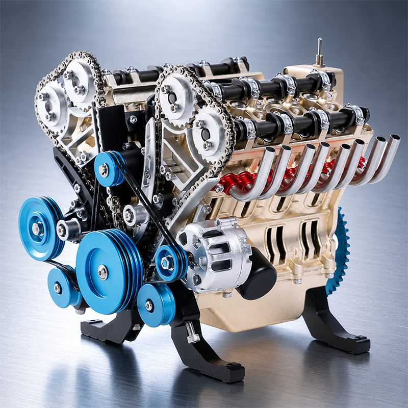 🏎️The Ultimate Desktop Masterpiece: Miniature V8 Small-Block Static Model Kit🛠️
