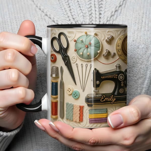 Sewing Theme Mug - Perfect Gift For Creative Souls With Sewing