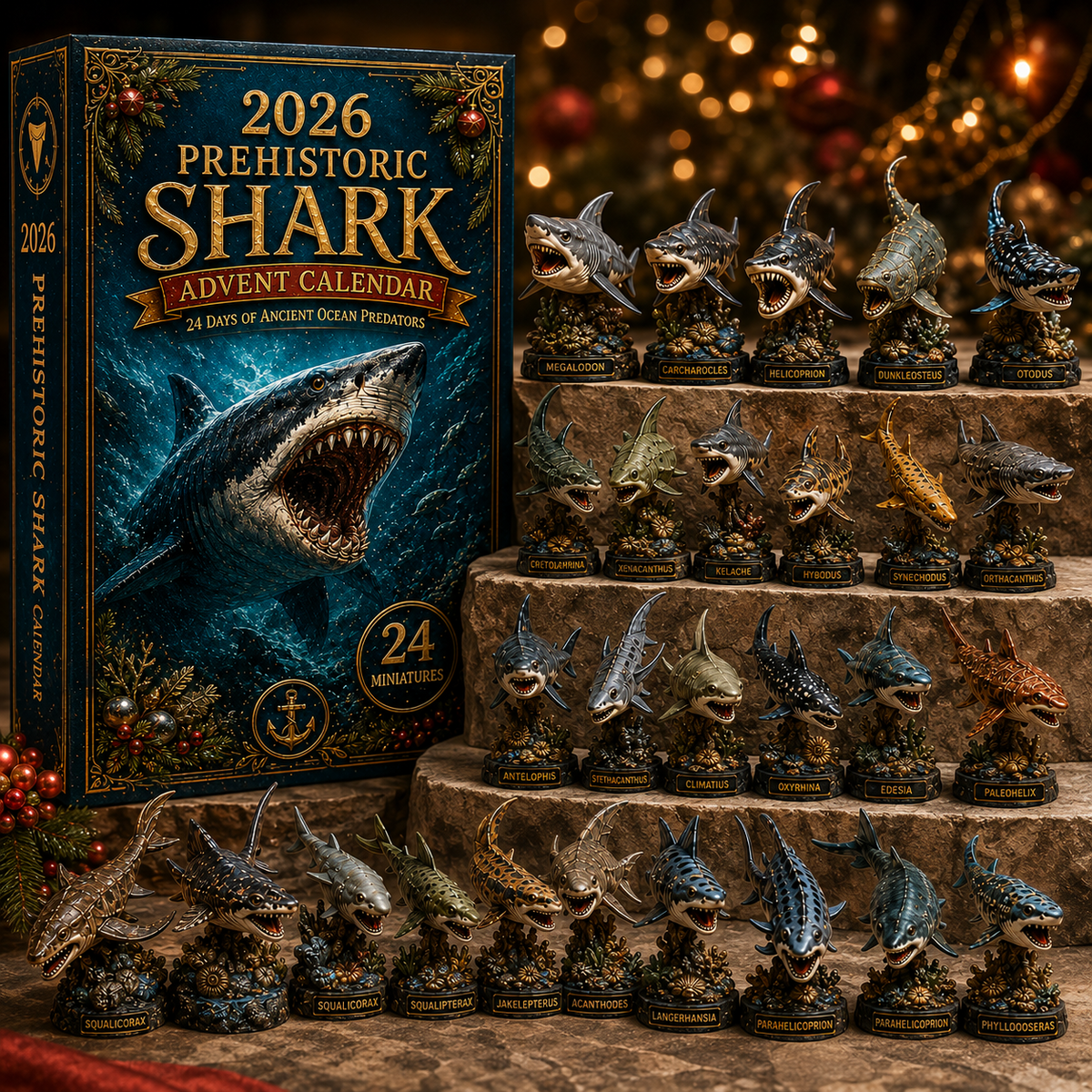 2026 Prehistoric Shark Advent Calendar 🦈🦖 – 24 Days of Ancient Ocean Discoveries