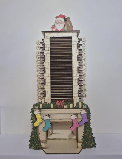 🔥LAST DAY SALE 50% OFF🌲Family Christmas activities advent calendar, Father Christmas/Santa countdown chimney