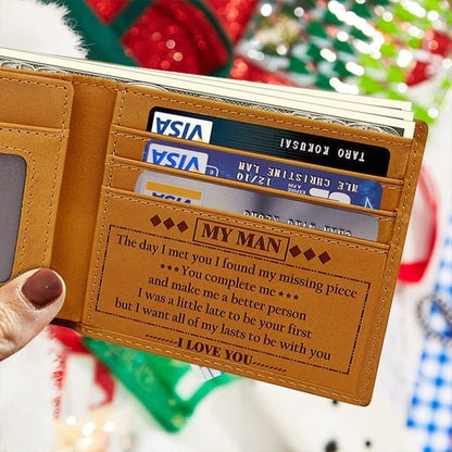 🔥LAST DAY 50% OFF💸Engraved Genuine Leather Wallet🎁