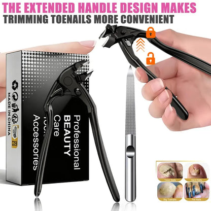 ✂️ Black Curved Nail Clipper – Ergonomic & Easy for Seniors 🖤