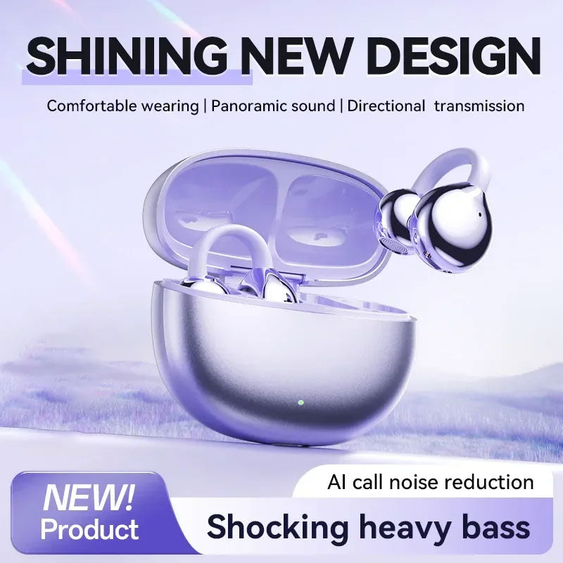 Ear clip Bluetooth headphones