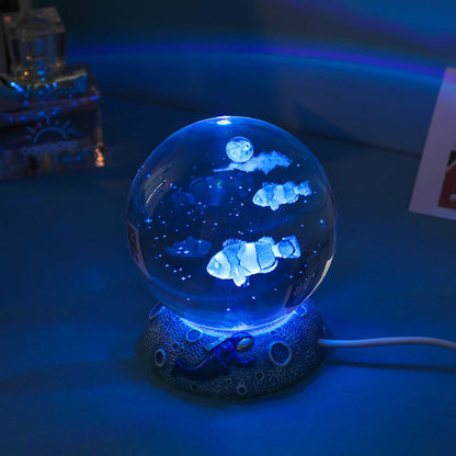 🔥Last 4 hours Sale: Save 50% -Ocean Animal Crystal Ball Night Light