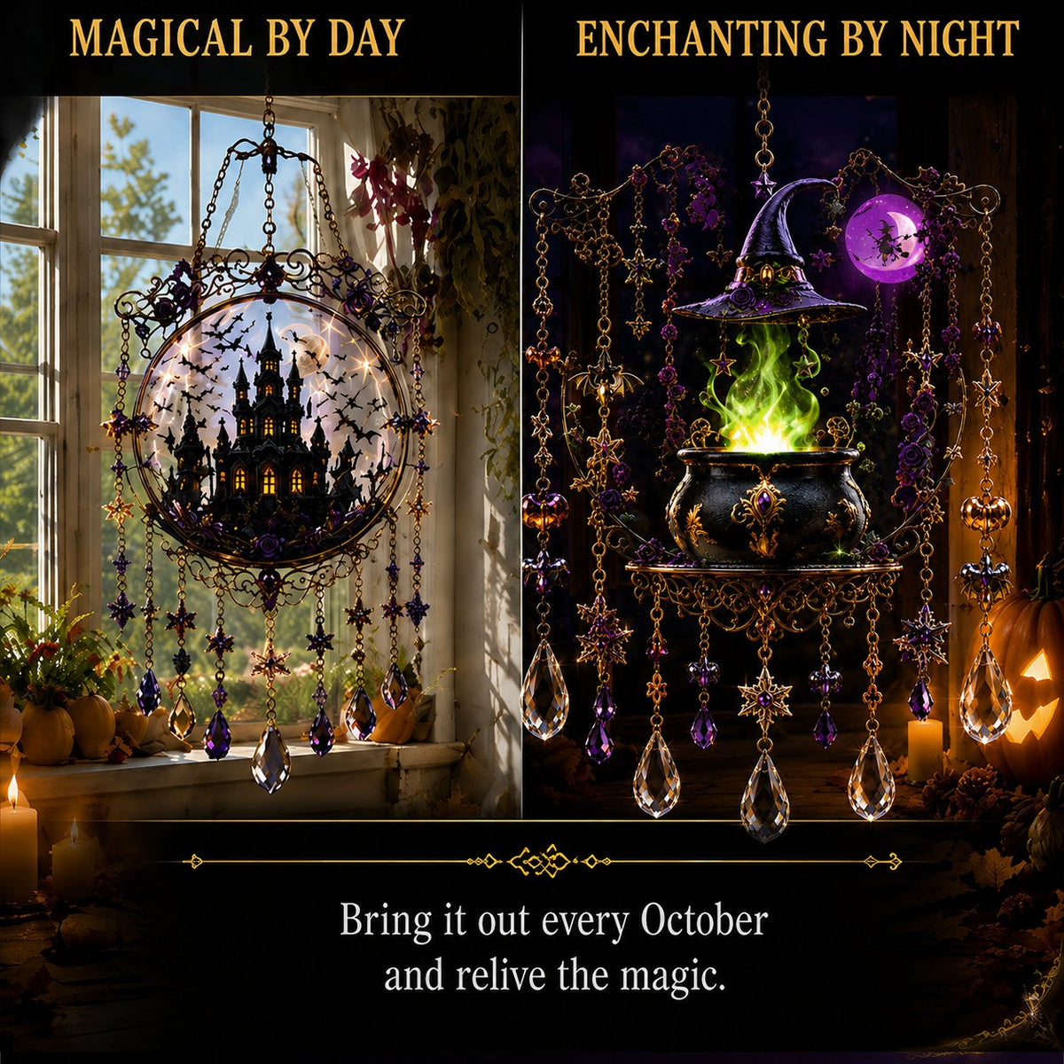 🎁Halloween Special Offer 50% OFF –🏰🎃Halloween Crystal Light Catcher