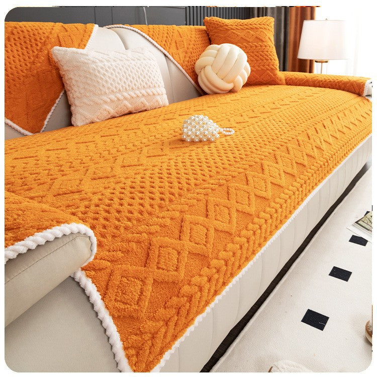 🛋️ Soft Non-Slip Jacquard Sofa Cover – Washable Furniture Protector for Couch & Sectional