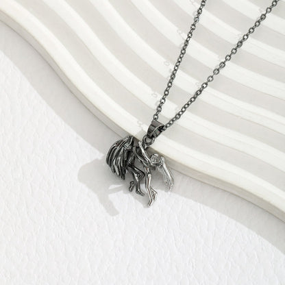 🔥Last 4 hours Sale: Save 49%-925 Silver Angel and Demonio Collar