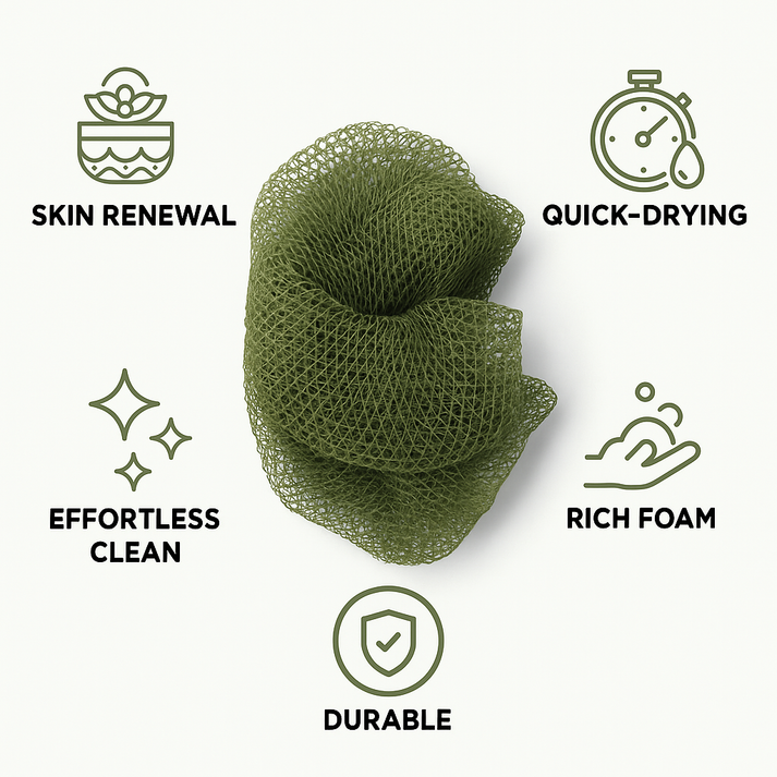 African Exfoliating Net Sponge