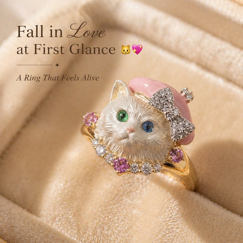 🔥Last Day 50% OFF 🐱Cute Cat Ring💍