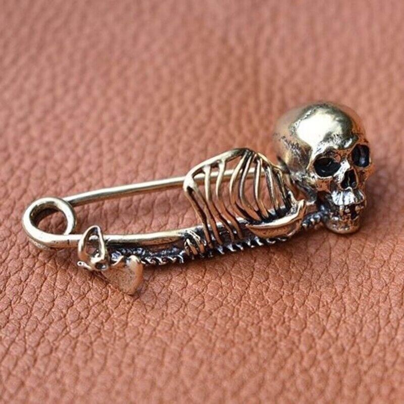 🔥🎁 - 🧷Mystical Skull Pin Brooch - Gothic Style Jewelry