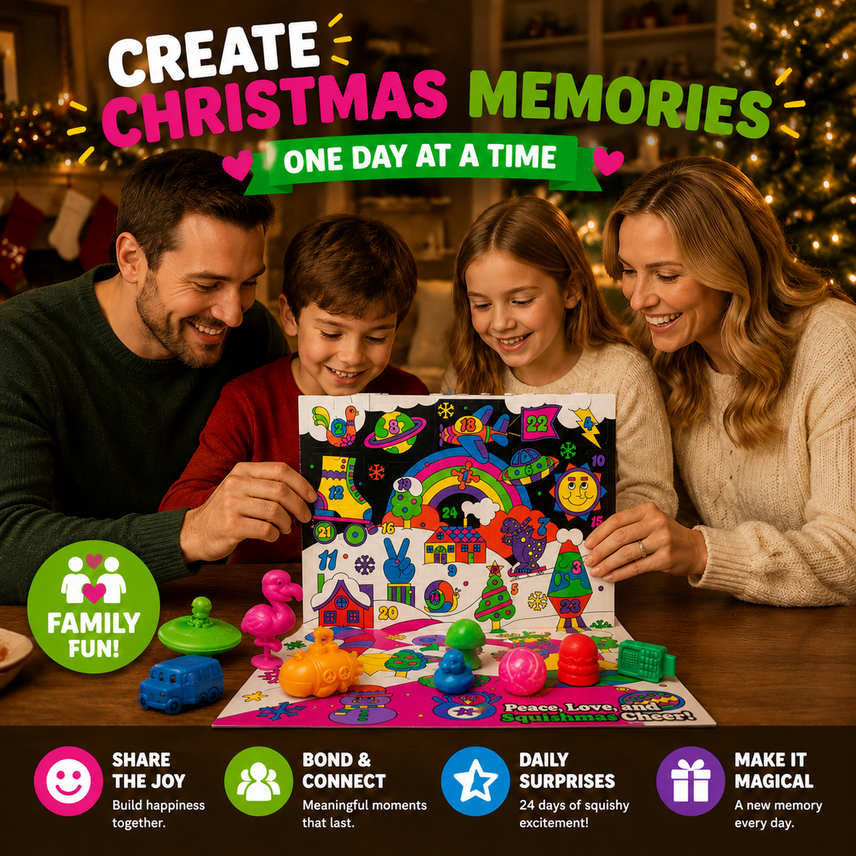 🎁 24-Day Squishy Advent Calendar – A New Surprise Every Day 🎄