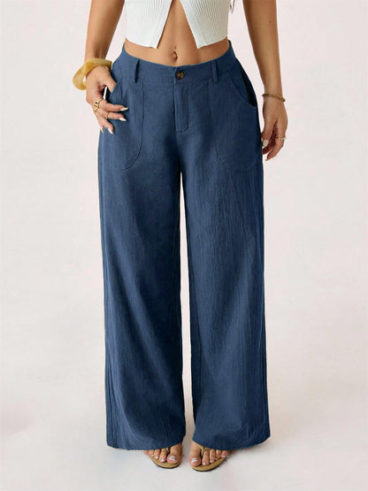 💃❤️Women's Summer Classical Linen Lightweight Palazzo Pants