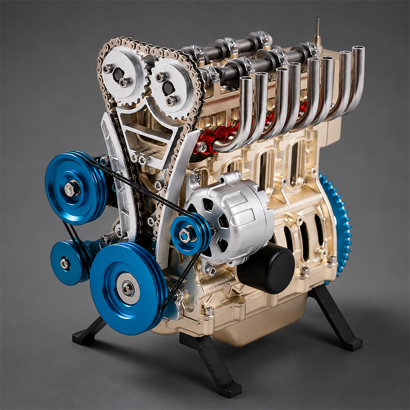 🏎️The Ultimate Desktop Masterpiece: Miniature V8 Small-Block Static Model Kit🛠️