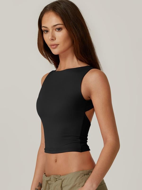 ⏰LAST DAY 50% OFF🔥Women's Sexy Open Back Sleeveless Crop Tank