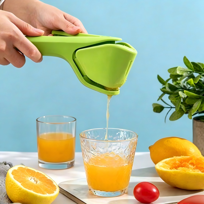 Handheld Fruit Juicer Press Lemon Citrus Squeezer with Strainer