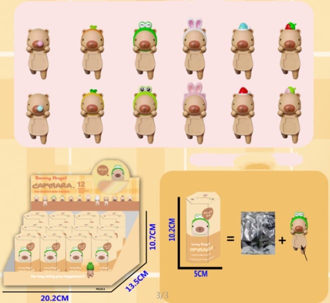 🔥LAST DAY SALE 50% OFF - ✨Capybara figure blind box set