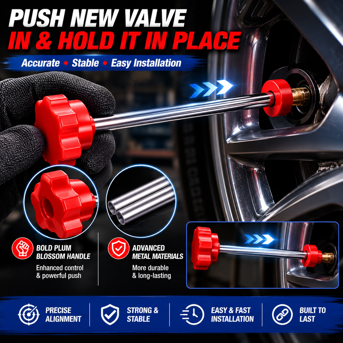 14-Piece Set Quick Change Tire Valve Tool Kit