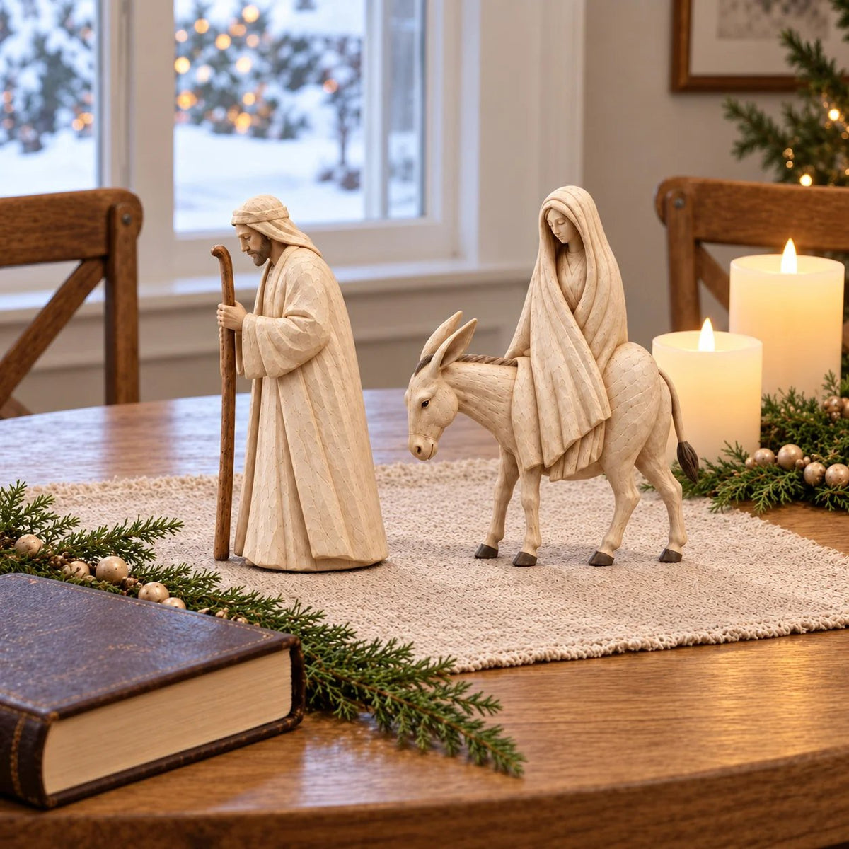 🔥Last Day 49% OFF - ✝️Journey to Bethlehem Nativity Figurine Set