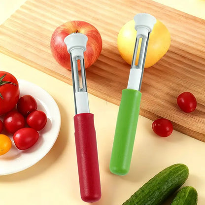 🥳2026 HOT SALE🥳💞50K+ SOLD!🔪🛒! The 2-in-1 Kitchen Hero: Core & Peel with a Twist. Stainless Steel Fruit Tool! 🍎⏱️