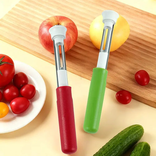 🥳2026 HOT SALE🥳💞50K+ SOLD!🔪🛒! The 2-in-1 Kitchen Hero: Core & Peel with a Twist. Stainless Steel Fruit Tool! 🍎⏱️