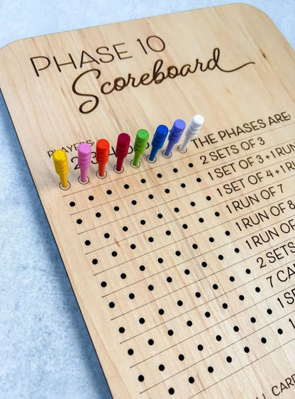 🔥Last Day 49% OFF🔥Phase 10 Score Board