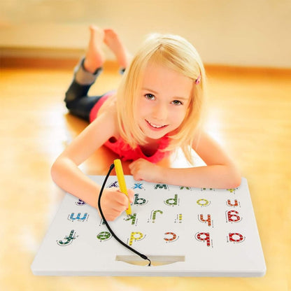 🔥LAST DAY 49% OFF - 2-in-1 Double Sided Magnetic Alphabet Edition