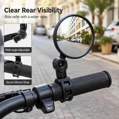 Bicycle Handlebar Convex Rearview Mirror
