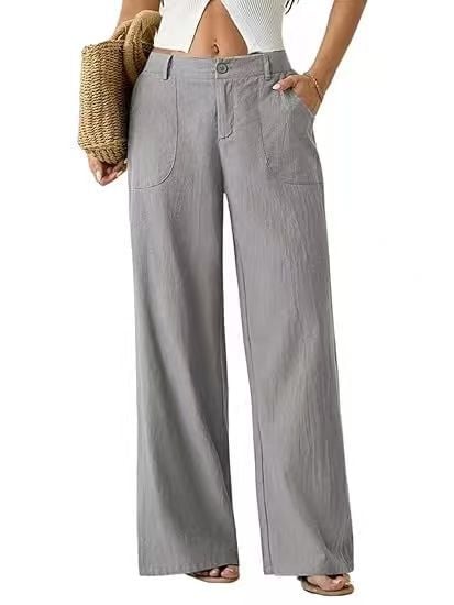 💃❤️Women's Summer Classical Linen Lightweight Palazzo Pants