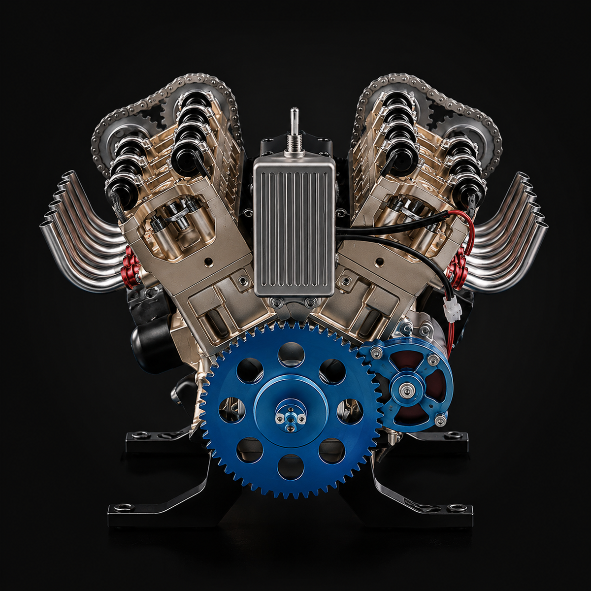 🏎️The Ultimate Desktop Masterpiece: Miniature V8 Small-Block Static Model Kit🛠️