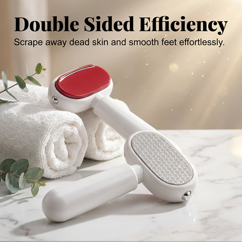 Dual‐Sided Foot Callus Remover, Replaceable Stainless Steel Blade Foot Scraper 🦶