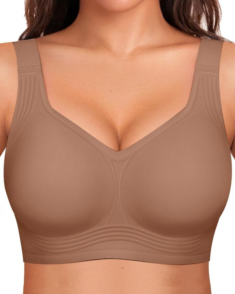 Comfortable Wireless Full Coverage Jelly Smoothing Bra