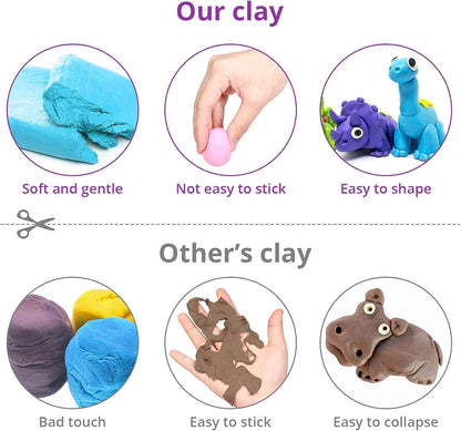 🔥Last Day 50% OFF - 🎨✨Colors Modeling Clay Kit with 3 Sculpting Tools