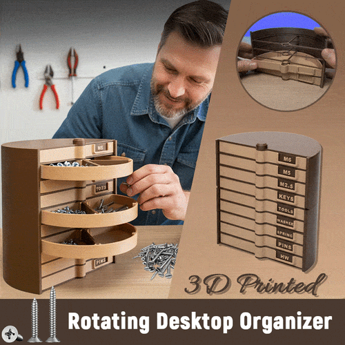 🎁The Ultimate 360° Rotating Precision Desktop Organizer