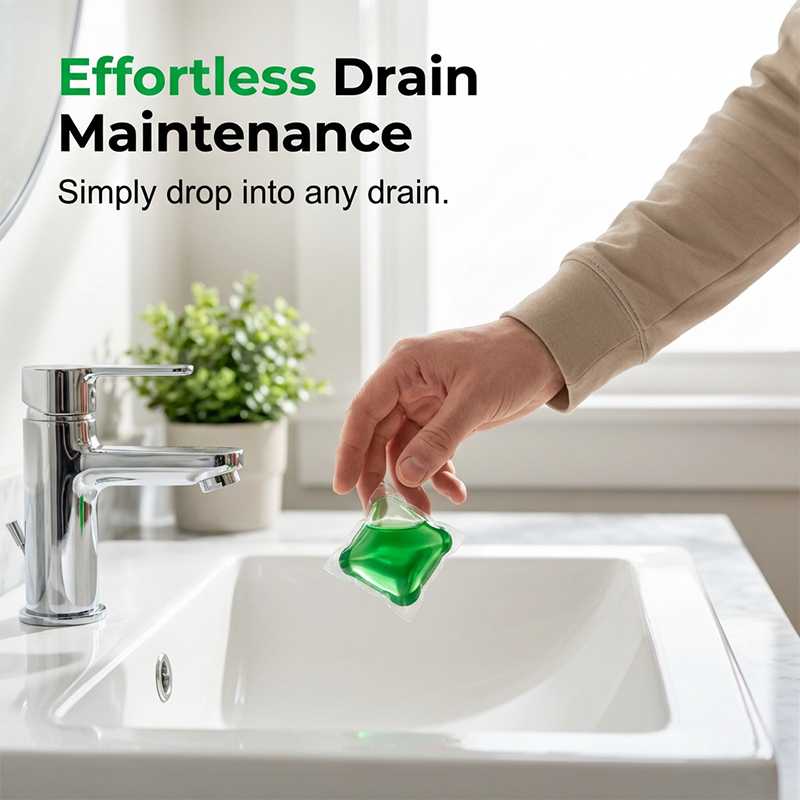 💧Drain Deodorizer Pods – Bio‑enzyme formula neutralizes smells at the source