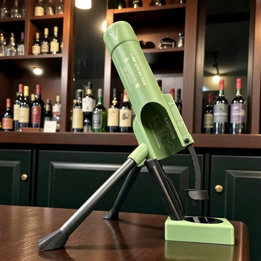 Novelty Mortar Cannon Beer Opener, Adjustable Tripod Bottle Opener, Creative Bar Accessory for Home Bar Party Holiday Gift