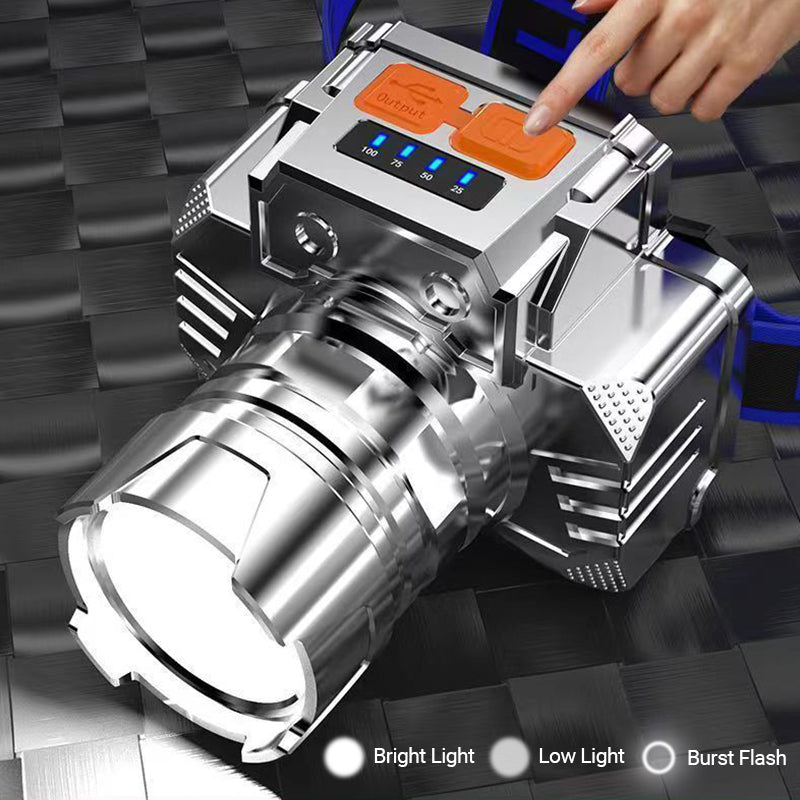 🎁🐟 [Bright Gift: Hot Sale 80% OFF👍 – Limited Time!⏰] Portable Waterproof Smart LED Headlamp – Outdoor Fishing Essential, Motion Sensor, USB Charging. Hands-Free & Reliable! 🔦💧✨（副本）